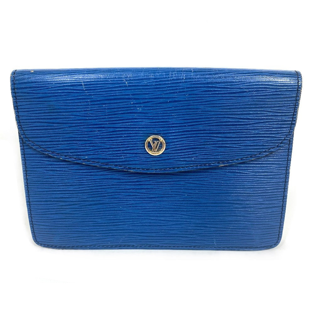 LOUIS VUITTON Clutch bag M52655 Epi Leather blue Epi Montagne 23 mens Used