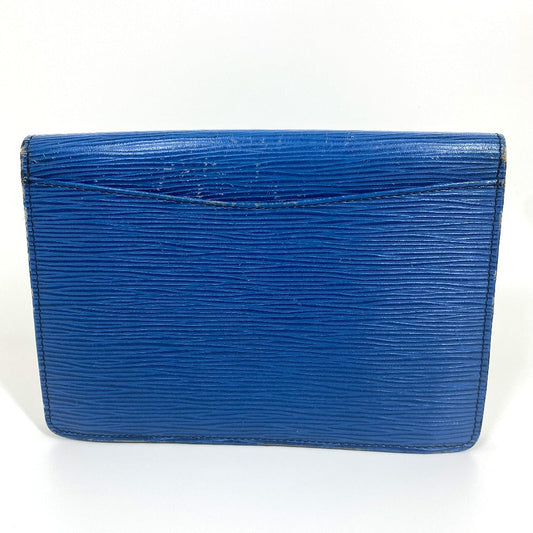 LOUIS VUITTON Clutch bag M52655 Epi Leather blue Epi Montagne 23 mens Used