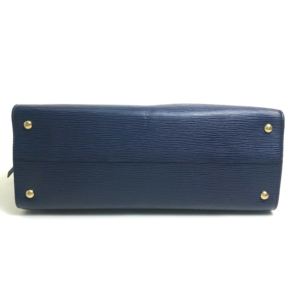 LOUIS VUITTON Handbag Epi Leather Navy x red Epi Vaneau GM Women