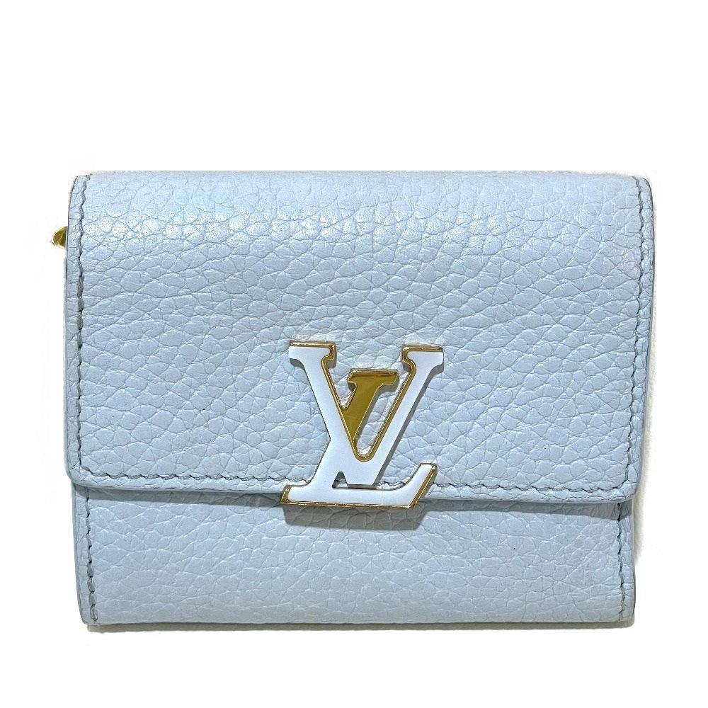 LOUIS VUITTON Trifold wallet M69061 Taurillon Clemence Leather Japan limited Portefeuille Capucines XS Women
