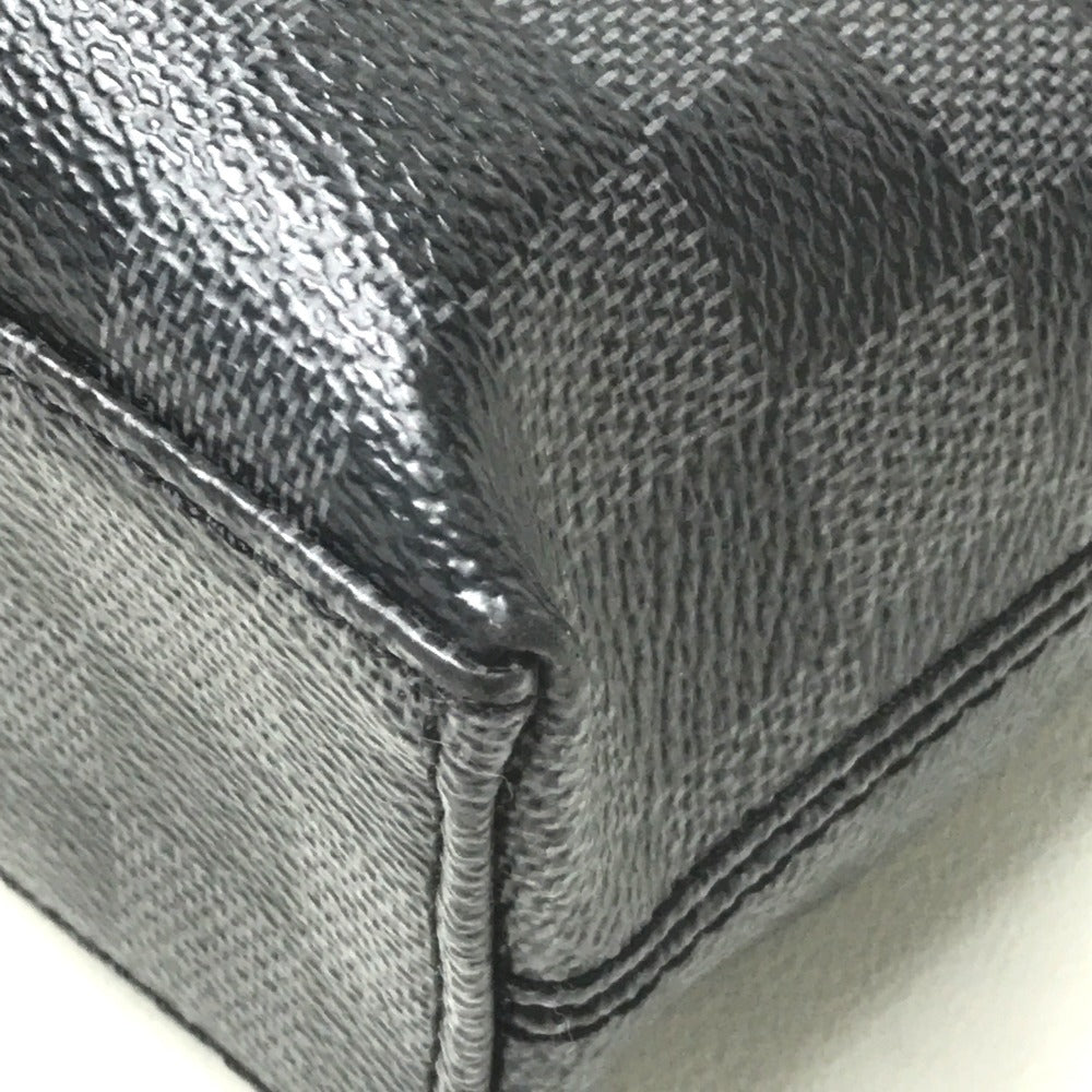 LOUIS VUITTON Business bag Damier Grafitto Canvas black Damier Graphite Porto Documan Jules mens