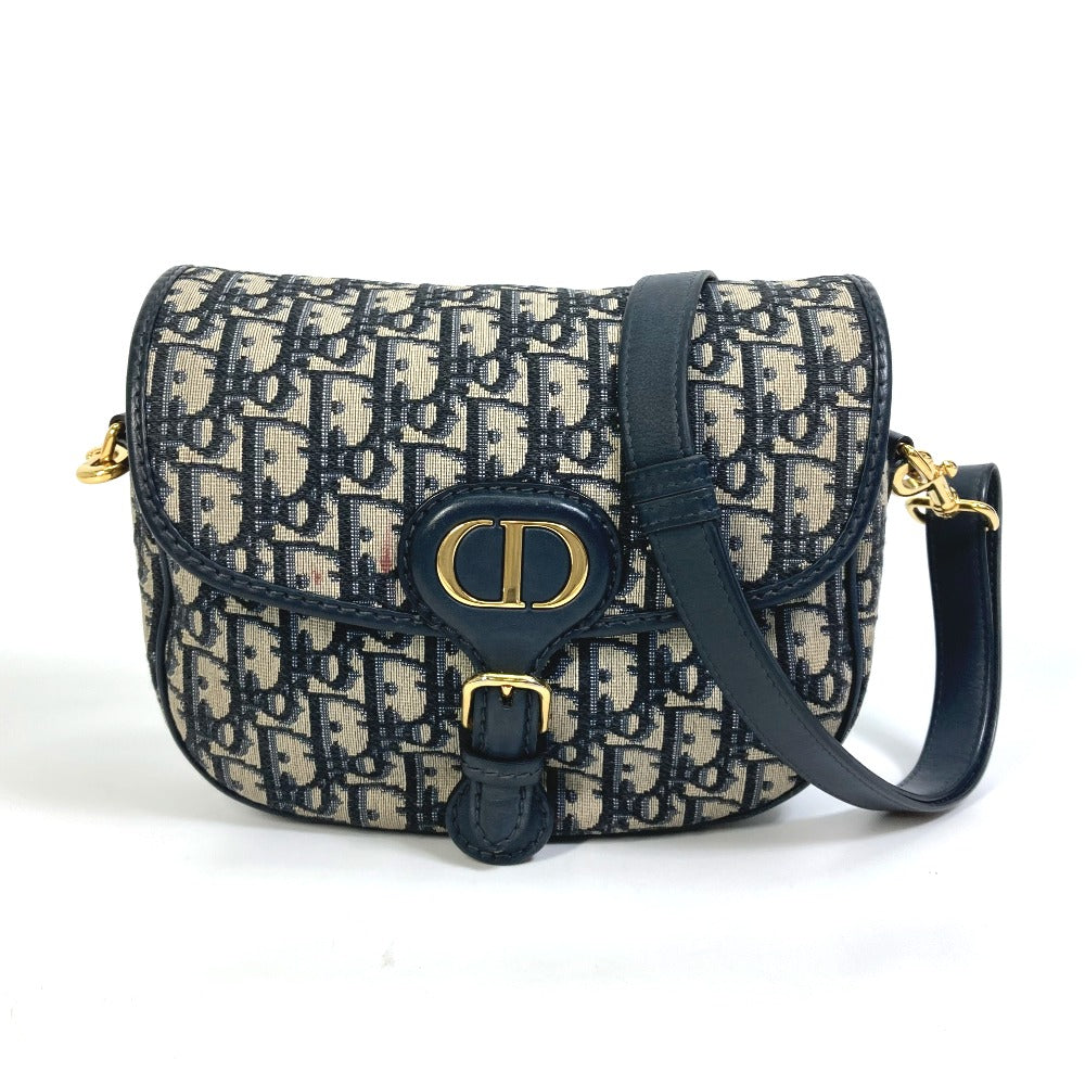 Dior Shoulder Bag M9319UTZQ Canvas / leather Navy Oblique BOBBY Women