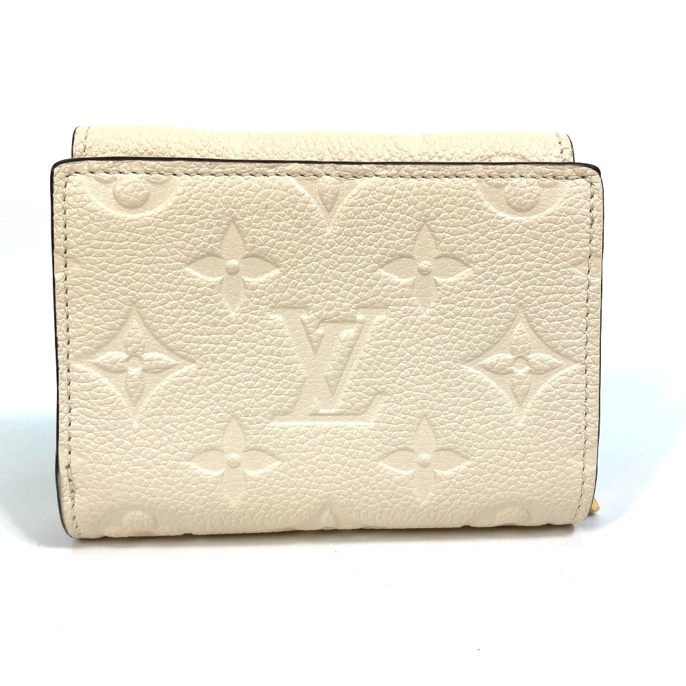 LOUIS VUITTON Trifold wallet M81071 Monogram Ann Platt Leather beige Monogram Ann Platt Wallet Women