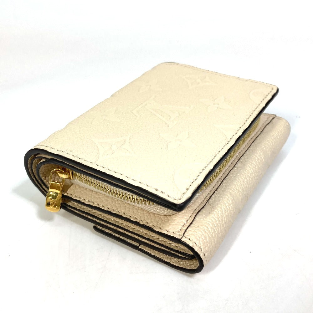 LOUIS VUITTON Trifold wallet M81071 Monogram Ann Platt Leather beige Monogram Ann Platt Wallet Women