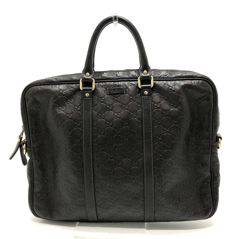 GUCCI Briefcase 201480 leather Brown Sima line Handbag mens