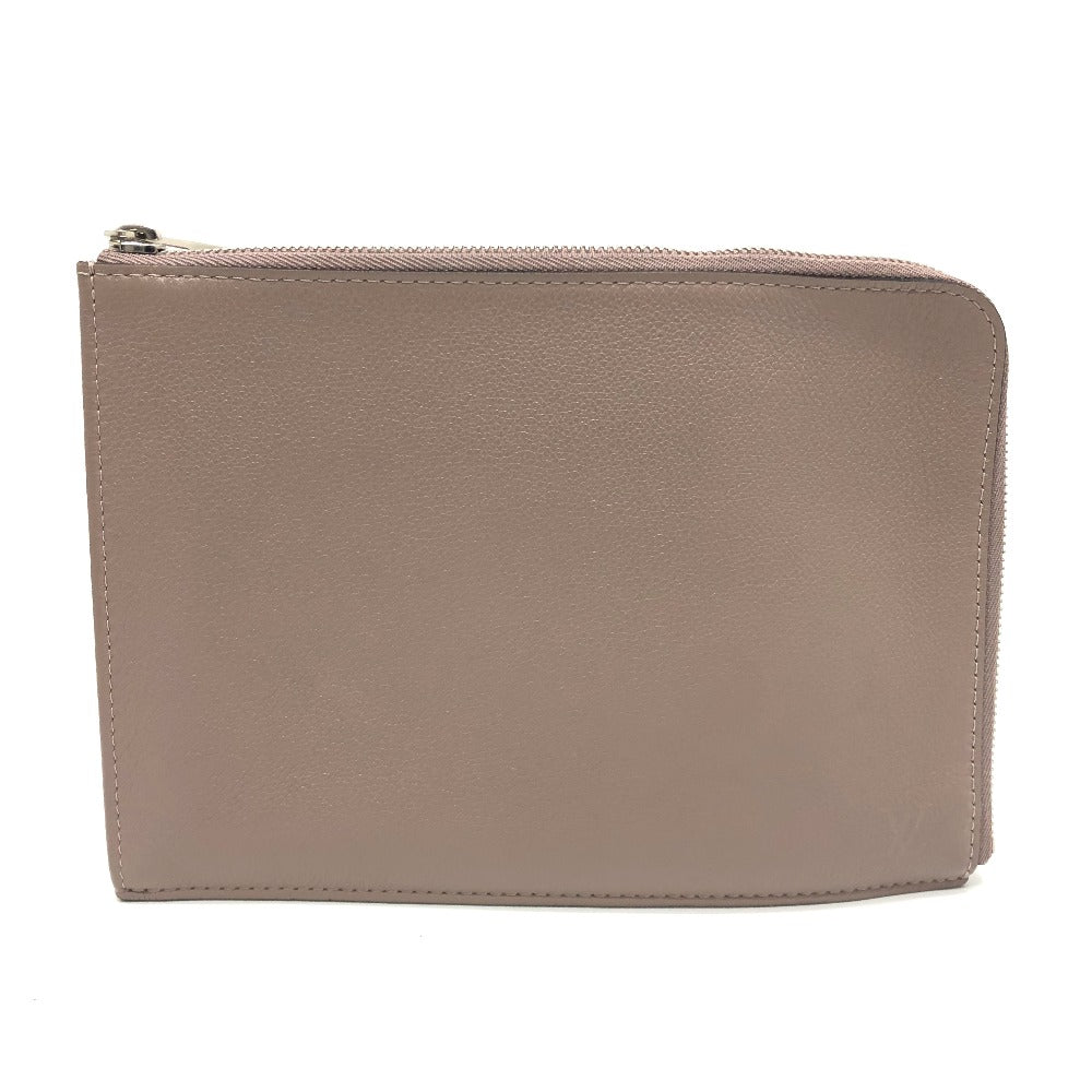 LOUIS VUITTON Clutch bag R99760 Taurillon Clemence Brown L-shaped fastener Pochette Jules PM Women Used