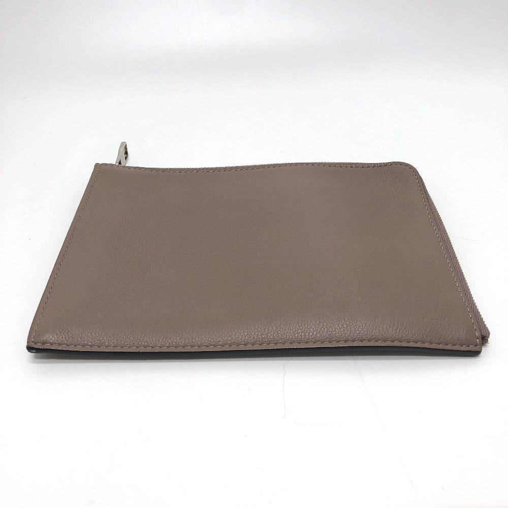 LOUIS VUITTON Clutch bag R99760 Taurillon Clemence Brown L-shaped fastener Pochette Jules PM Women Used