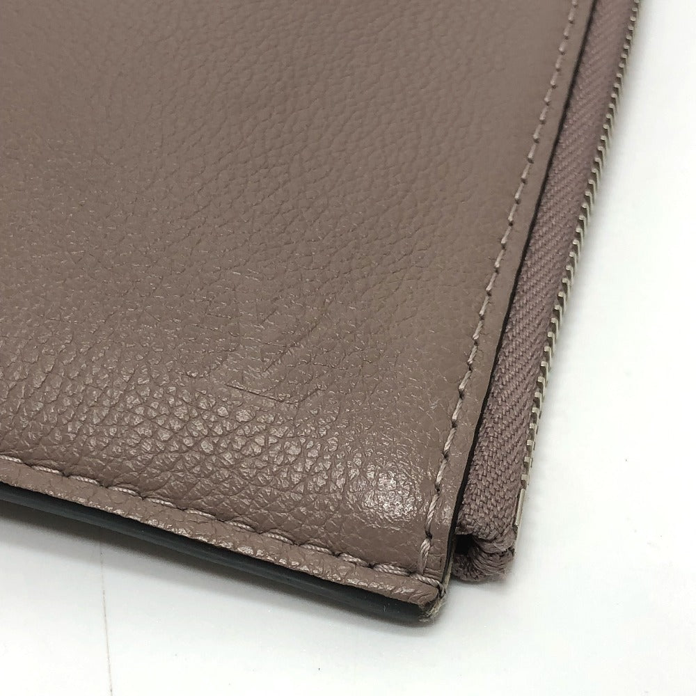LOUIS VUITTON Clutch bag R99760 Taurillon Clemence Brown L-shaped fastener Pochette Jules PM Women Used