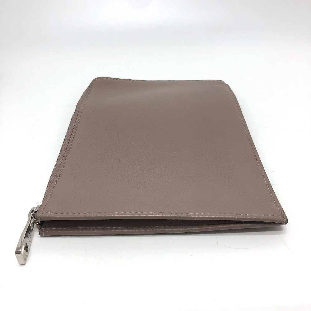 LOUIS VUITTON Clutch bag R99760 Taurillon Clemence Brown L-shaped fastener Pochette Jules PM Women Used