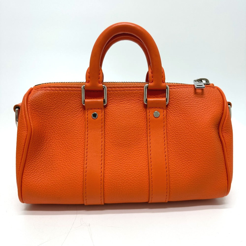 LOUIS VUITTON Shoulder Bag M81004 leather Orange LV Aerogram Keepall XS