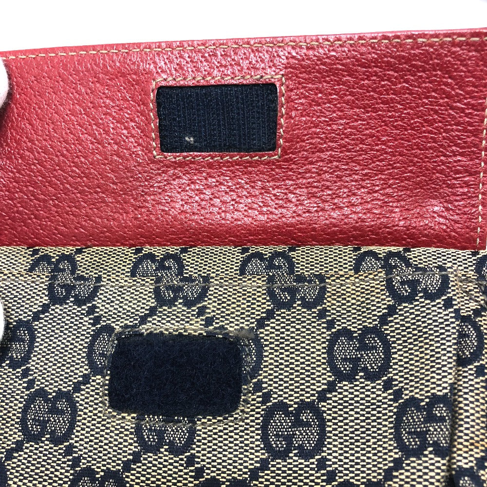 GUCCI Waist bag 28566 GG canvas / leather Red GG/logo Sling bag mens