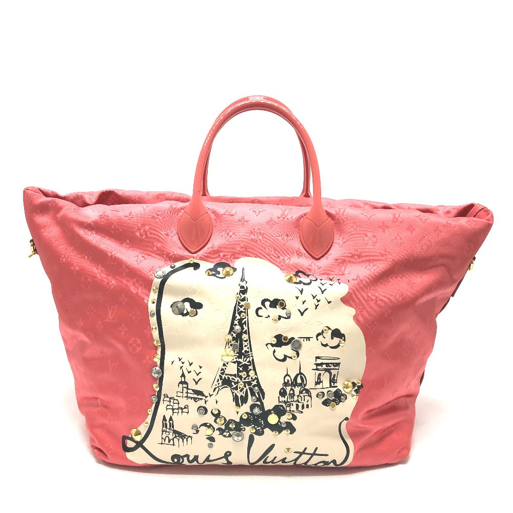 LOUIS VUITTON Tote Bag Nylon pink cruise line monogram Cava Nouvelle Vague Women