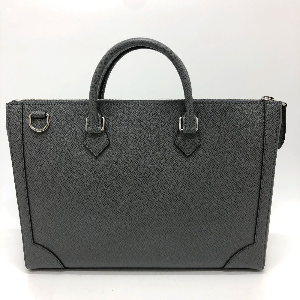 LOUIS VUITTON Business bag M30856 Taiga Leather gray Taiga Slim briefcase