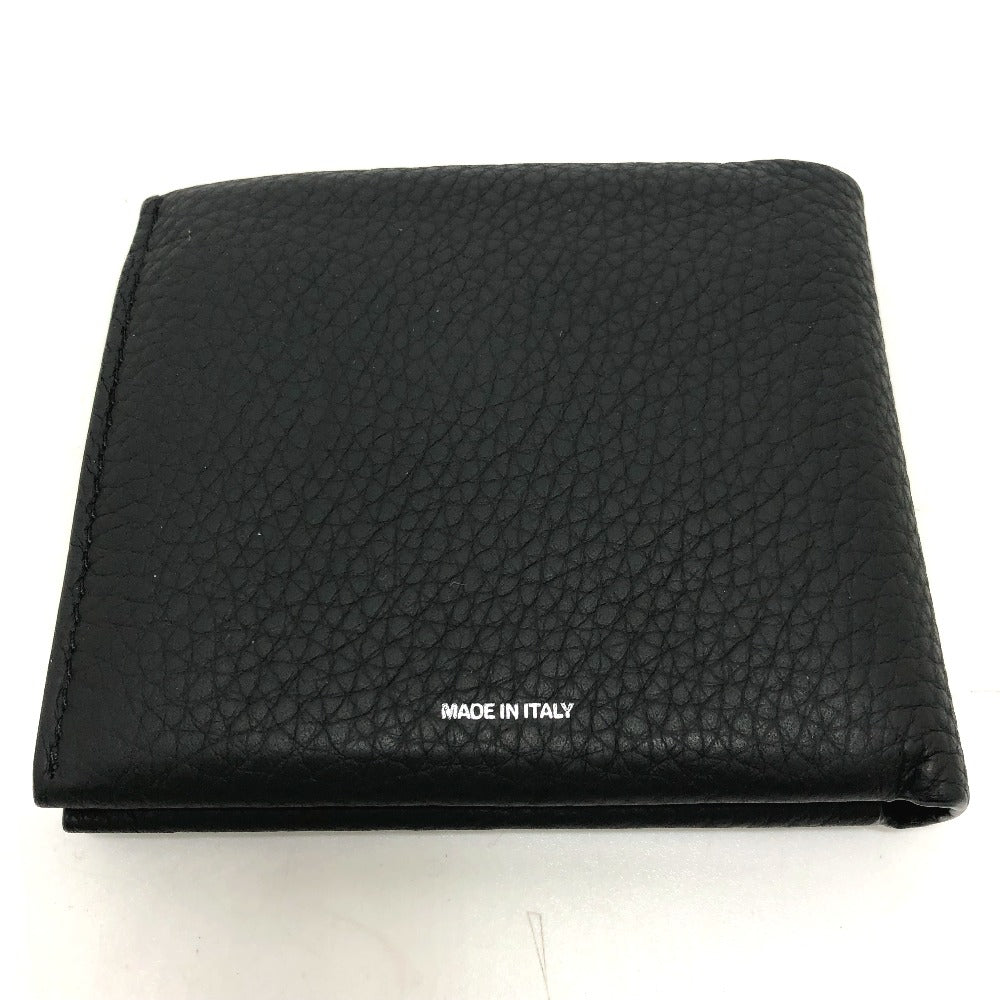 BURBERRY Folded wallet 8043377 leather black logo Wallet mens