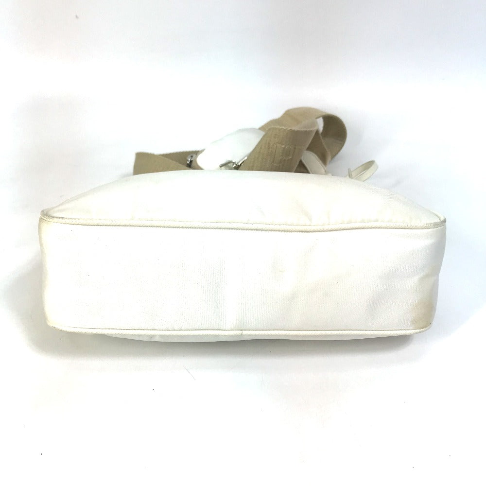 PRADA Shoulder Bag 1BH204 Nylon white Triangle logo plate Re-Edition 2005 Women