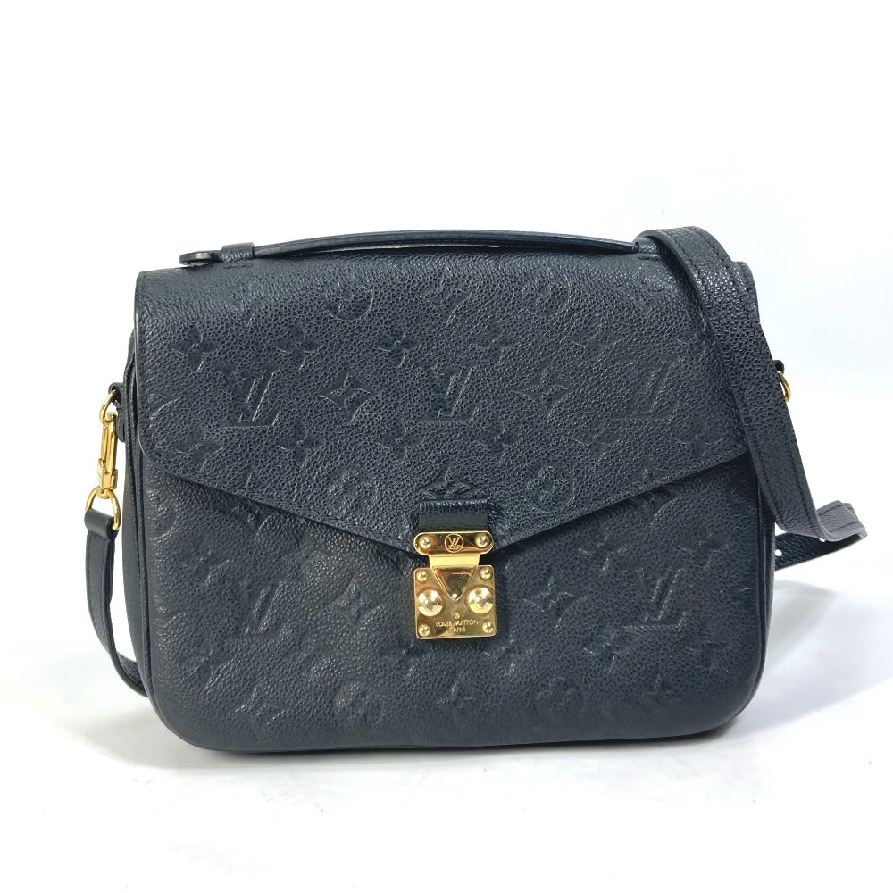 LOUIS VUITTON Shoulder Bag Monogram Ann Platt Leather black Monogram Ann Platt Pochette Metis MM Women