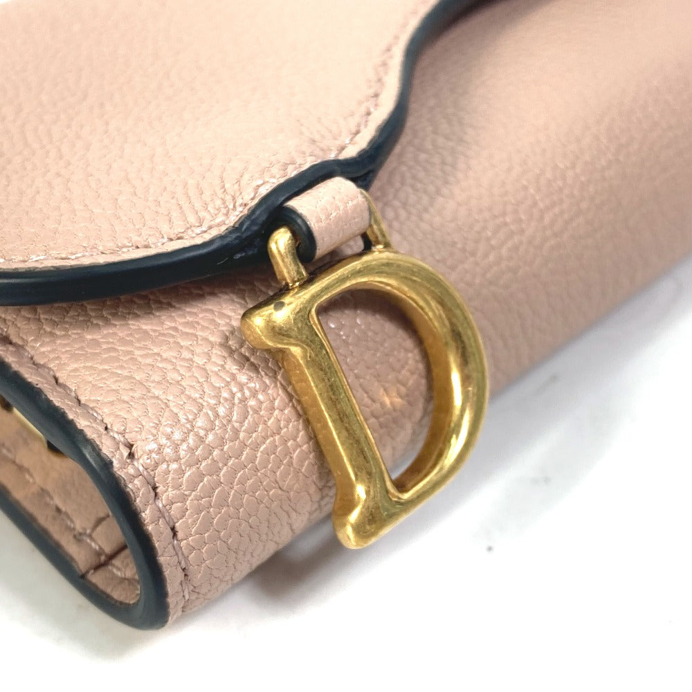 Dior Key case Key holder  S5695CCEH leather pink saddle Key case Key holder 4-row Women