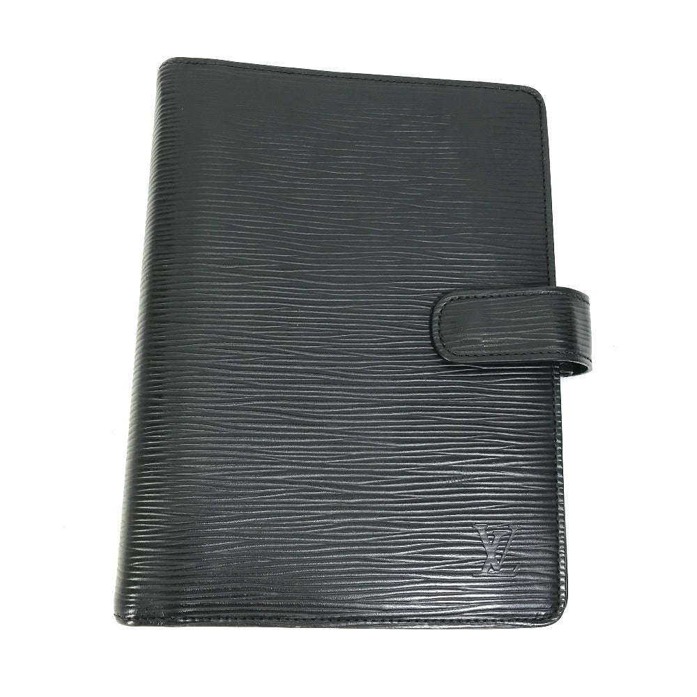 LOUIS VUITTON Notebook cover R20042 Epi Leather black Epi Agenda MM mens(Unisex)