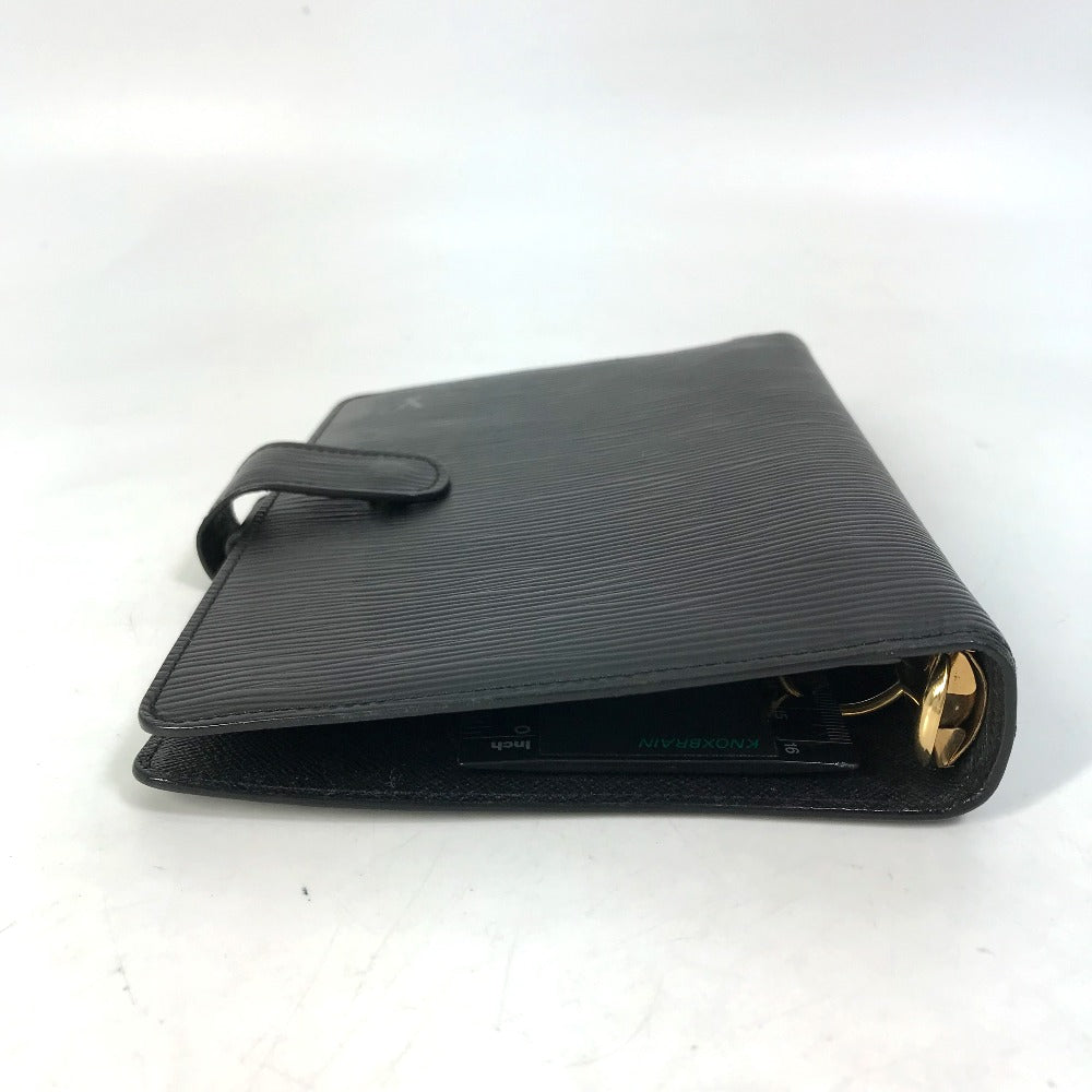 LOUIS VUITTON Notebook cover R20042 Epi Leather black Epi Agenda MM mens(Unisex)
