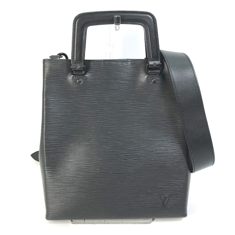 LOUIS VUITTON Handbag Epi Leather black Epi Crossbody Sac Plat fold Women
