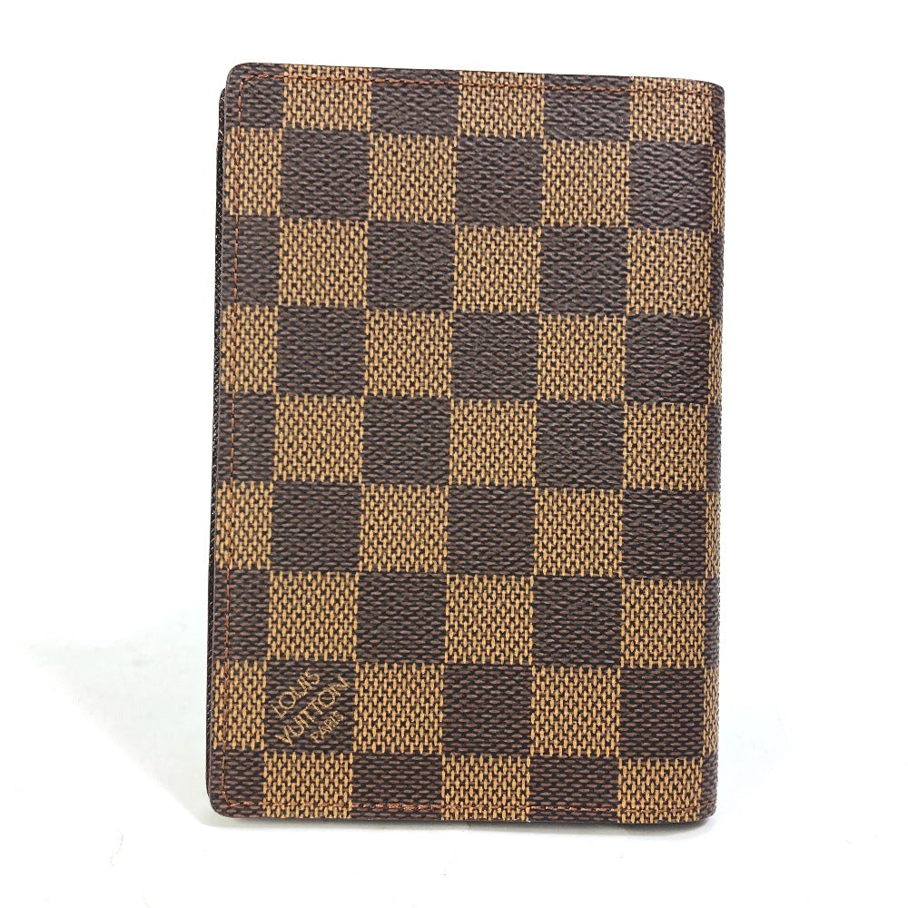 LOUIS VUITTON passport case ‚m60188 Damier canvas Brown Damier Couvertle Women