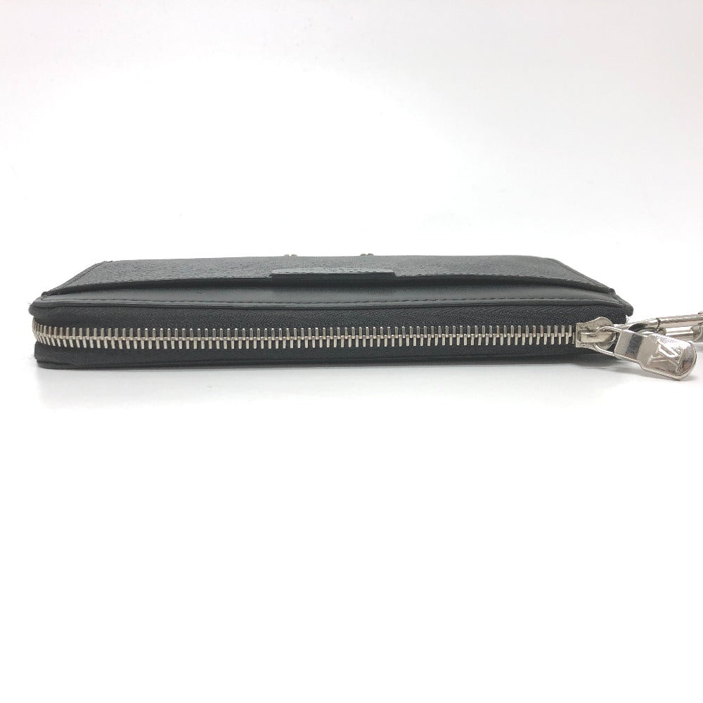LOUIS VUITTON Long Wallet Purse N60379 Damier Grafitto Canvas black Damier Grafitte Zippy dragonne mens