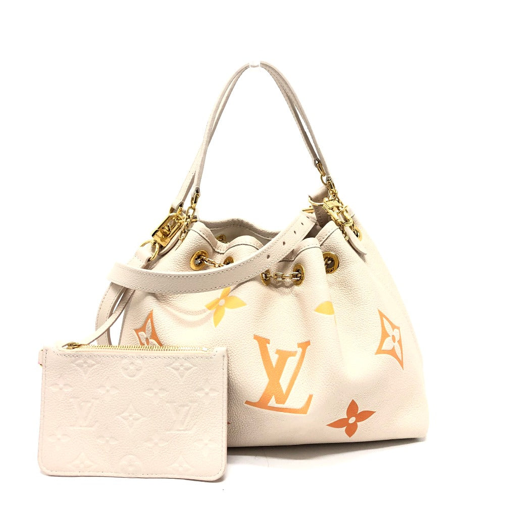 LOUIS VUITTON Handbag Monogram Ann Platt Leather beige Monogram Ann Platt summer bundle Women