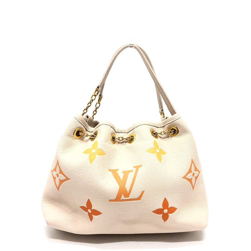 LOUIS VUITTON Handbag Monogram Ann Platt Leather beige Monogram Ann Platt summer bundle Women