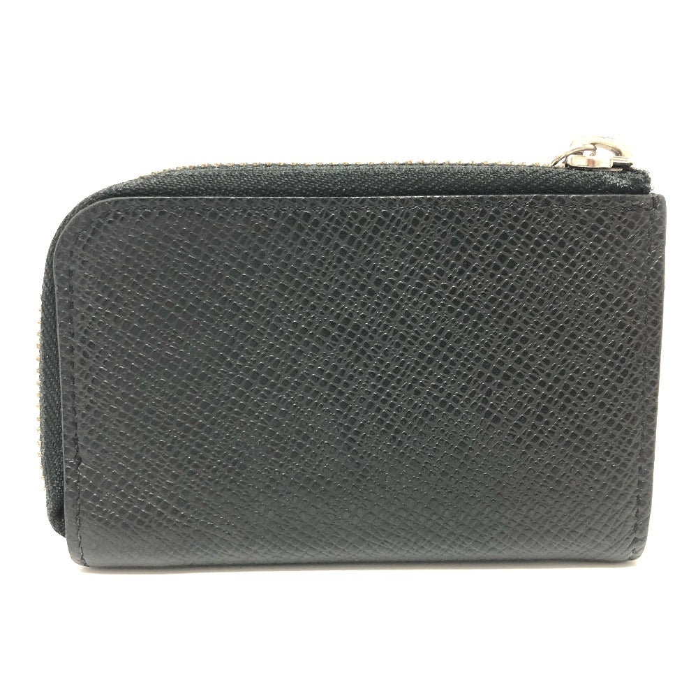 LOUIS VUITTON Coin case M63375 Taiga Leather black Taiga Portonet Jules mens