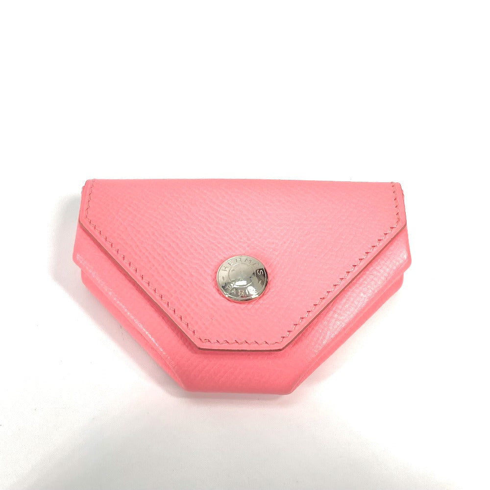 HERMES Coin case Epsom pink Wallet Revan Cattle