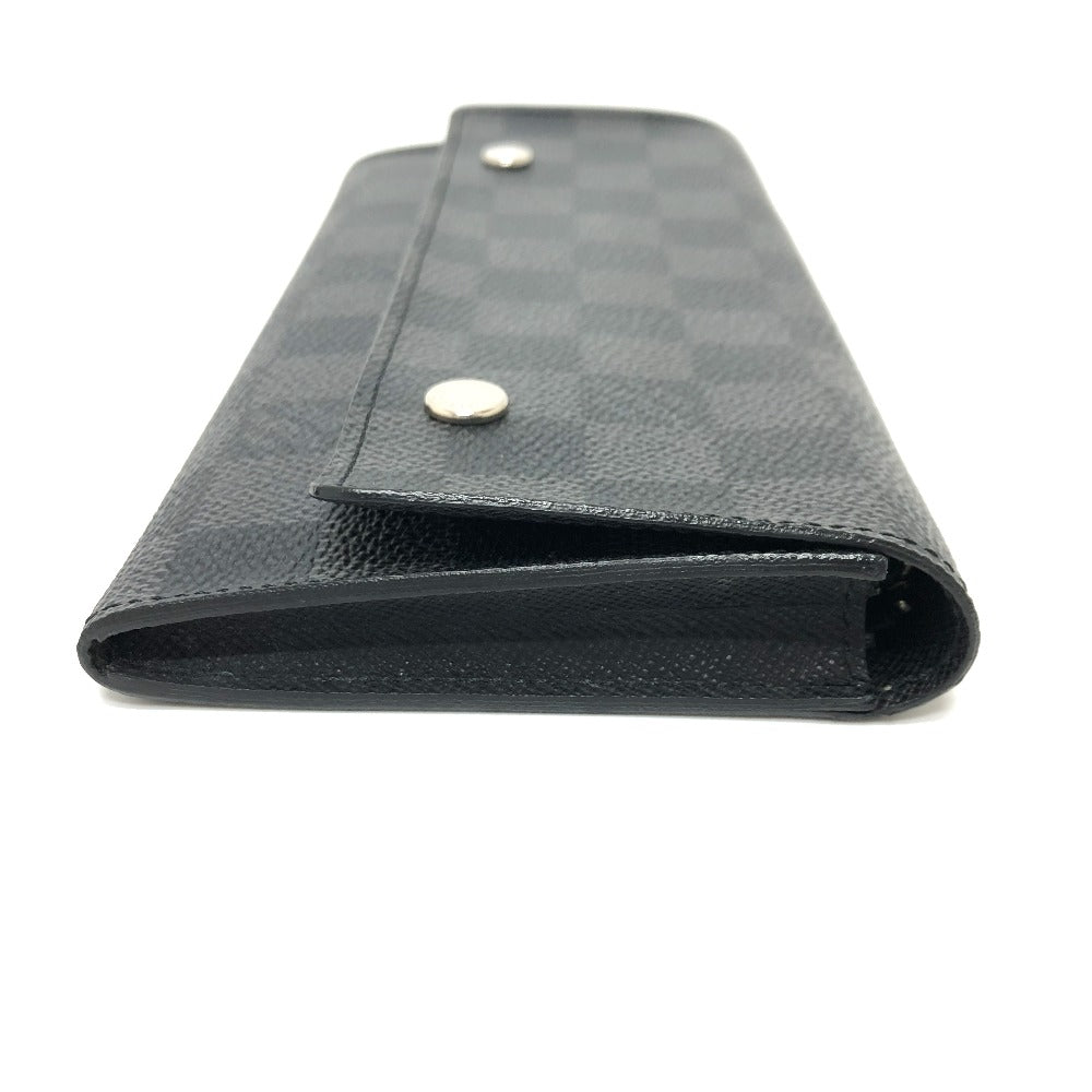 LOUIS VUITTON Long Wallet Purse N63084 Damier Grafitto Canvas black Damier Grafitte Portefeuille long modular mens
