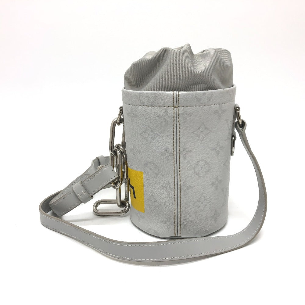 LOUIS VUITTON Shoulder Bag Monogram canvas White x gray White monogram chalk nano mens