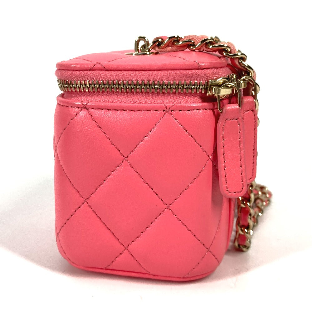 CHANEL Shoulder Bag AP1340 lambskin pink Timeless classic line small vanity bag