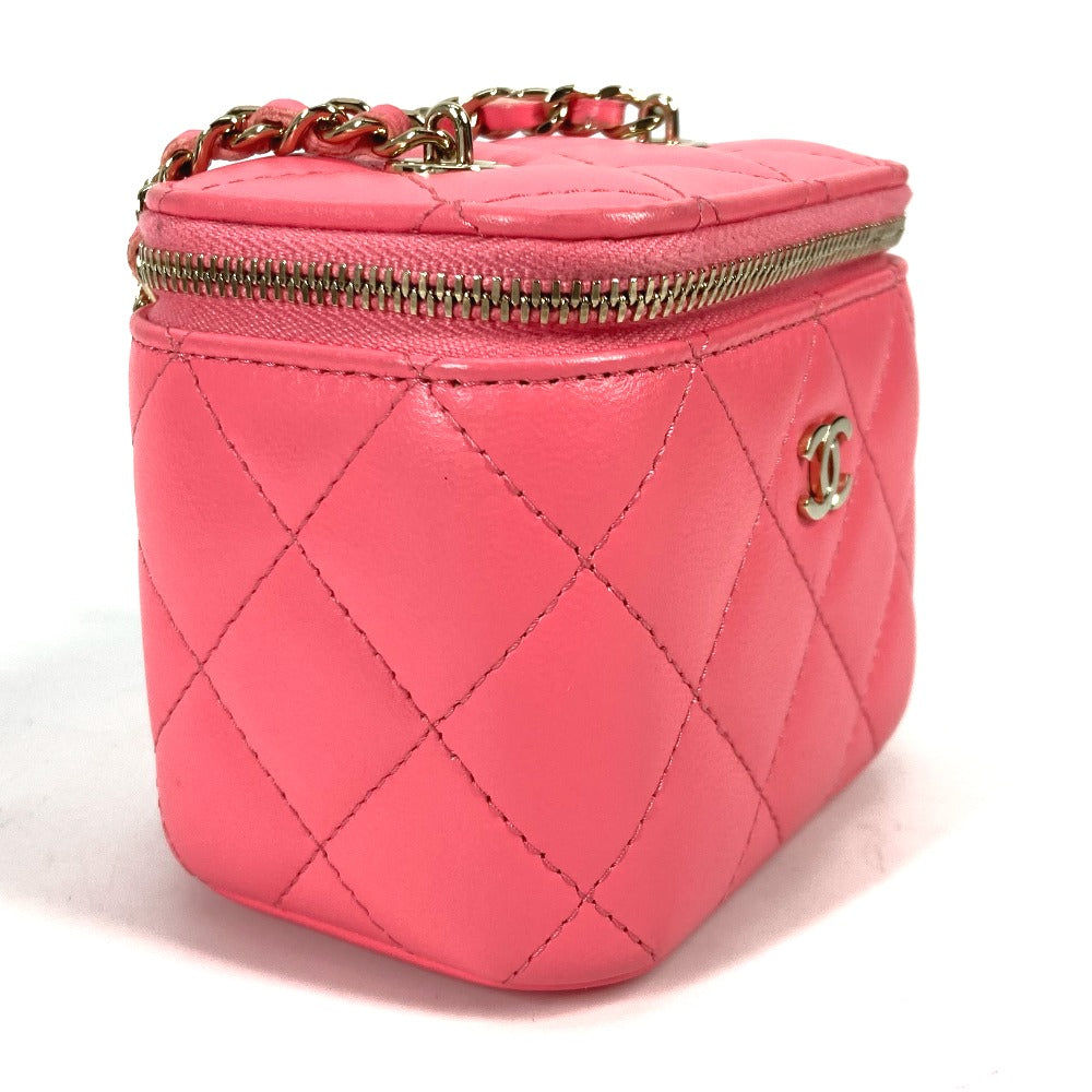 CHANEL Shoulder Bag AP1340 lambskin pink Timeless classic line small vanity bag