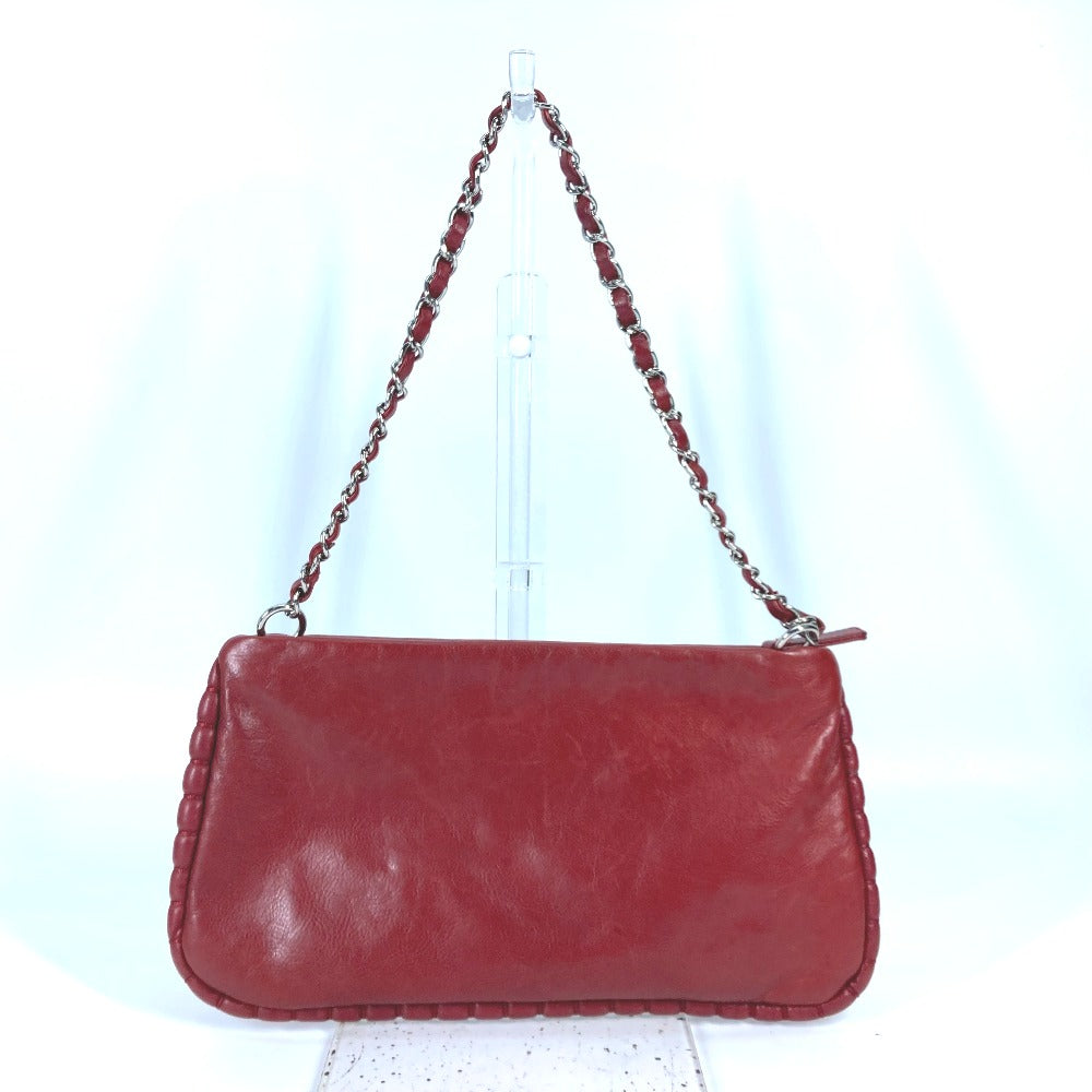 CHANEL Shoulder Bag A48547 leather Red bag shoulder chain 10A Dekacoco CC Women