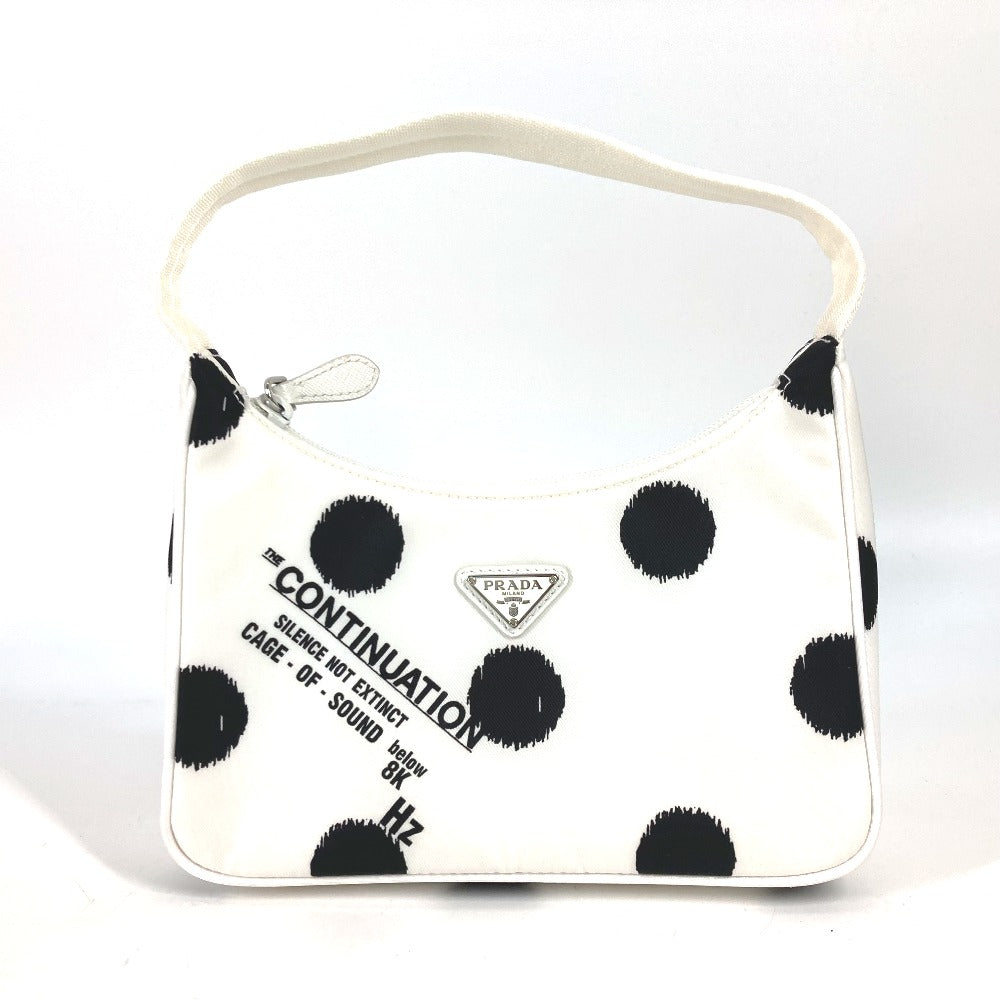PRADA Shoulder Bag 1NE515 Nylon white Re-Edition 2000 triangle logo triangle Women