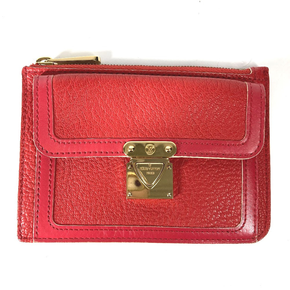 LOUIS VUITTON Coin case M91938 Suhari leather Red Suhari Unseparable PM Women