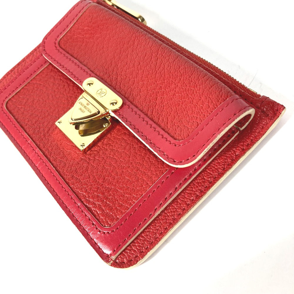 LOUIS VUITTON Coin case M91938 Suhari leather Red Suhari Unseparable PM