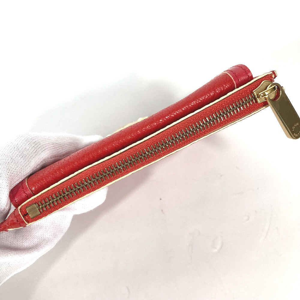 LOUIS VUITTON Coin case M91938 Suhari leather Red Suhari Unseparable PM