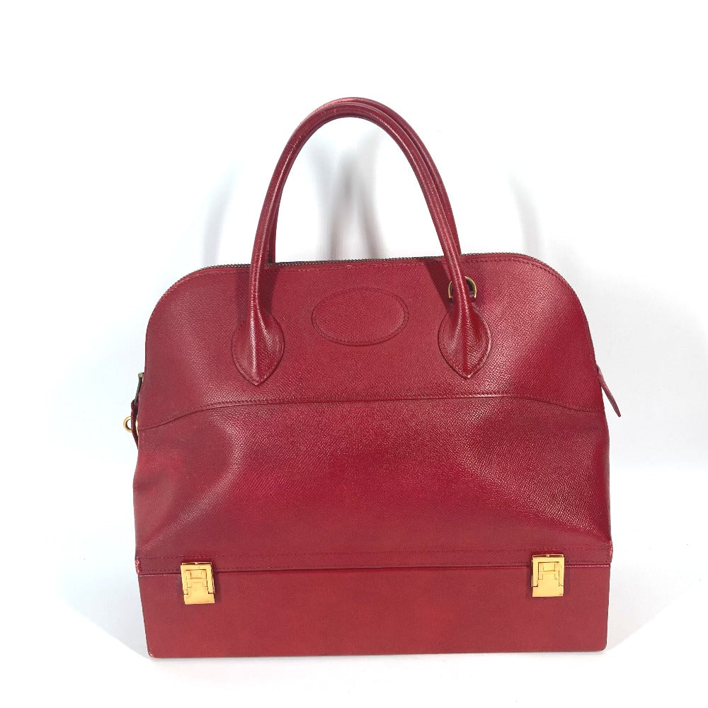 HERMES Handbag Courchevel Red vintage McPherson