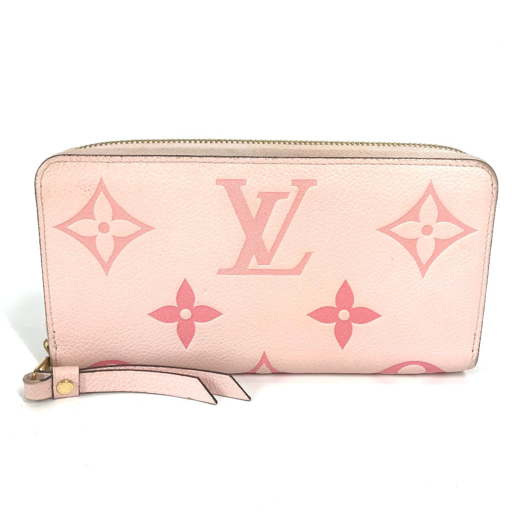 LOUIS VUITTON Long Wallet Purse M80403 Monogram Ann Platt Leather pink Monogram Empreinte by the Pool Zippy wallet mens