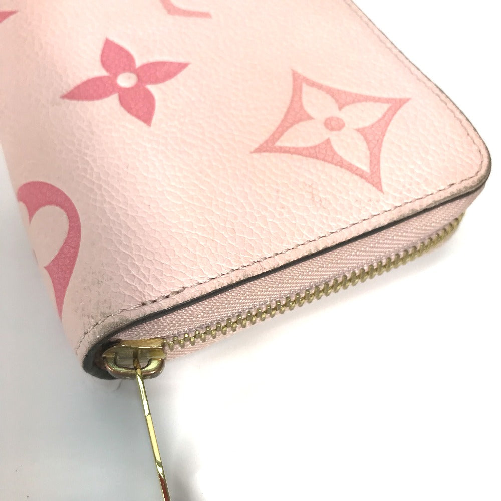 LOUIS VUITTON Long Wallet Purse M80403 Monogram Ann Platt Leather pink Monogram Empreinte by the Pool Zippy wallet mens