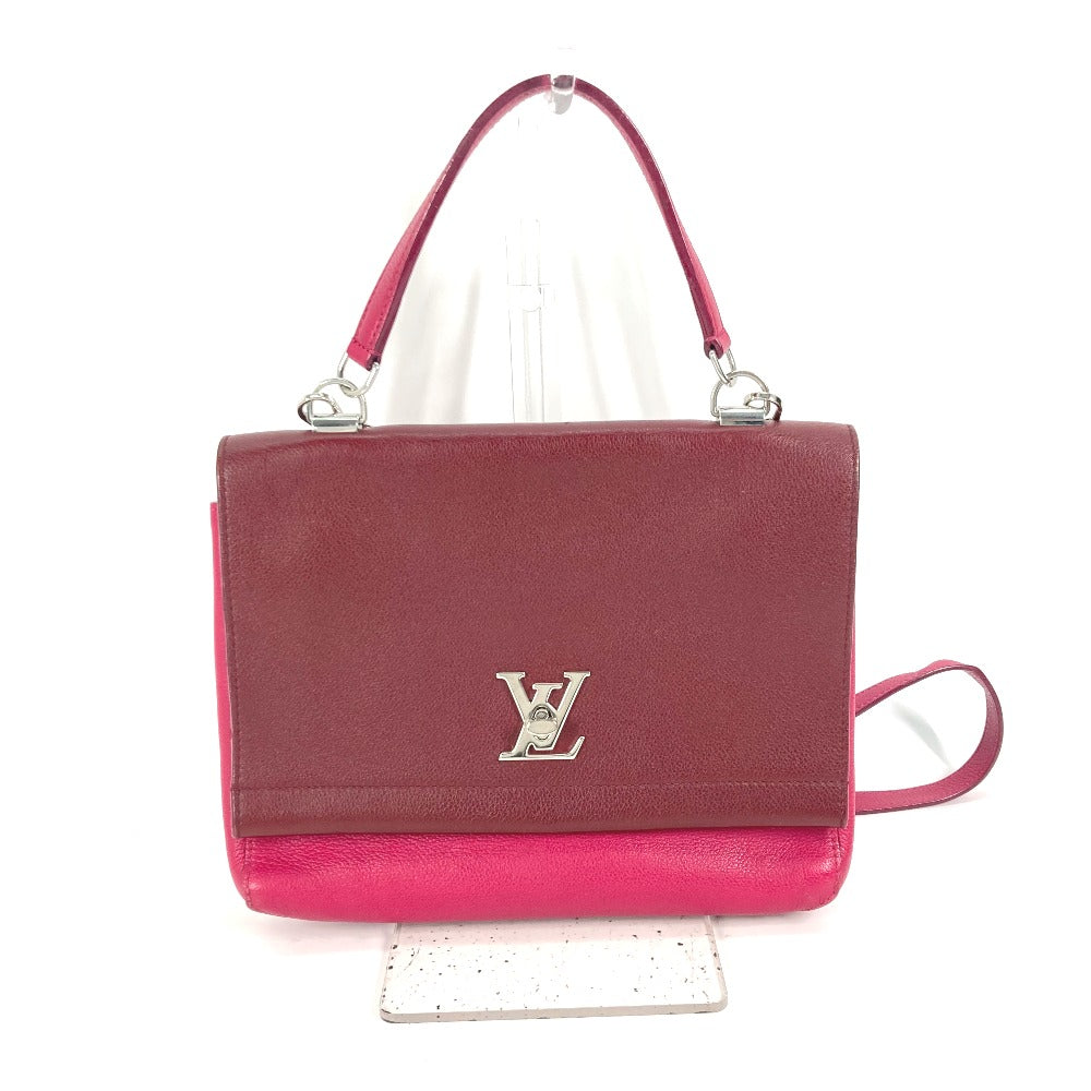 LOUIS VUITTON Handbag leather purple By color Rock Me 2 Women