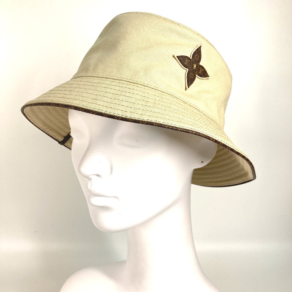 LOUIS VUITTON hat cotton beige Bucket hat Bob On Your Way unisex(Unisex) M