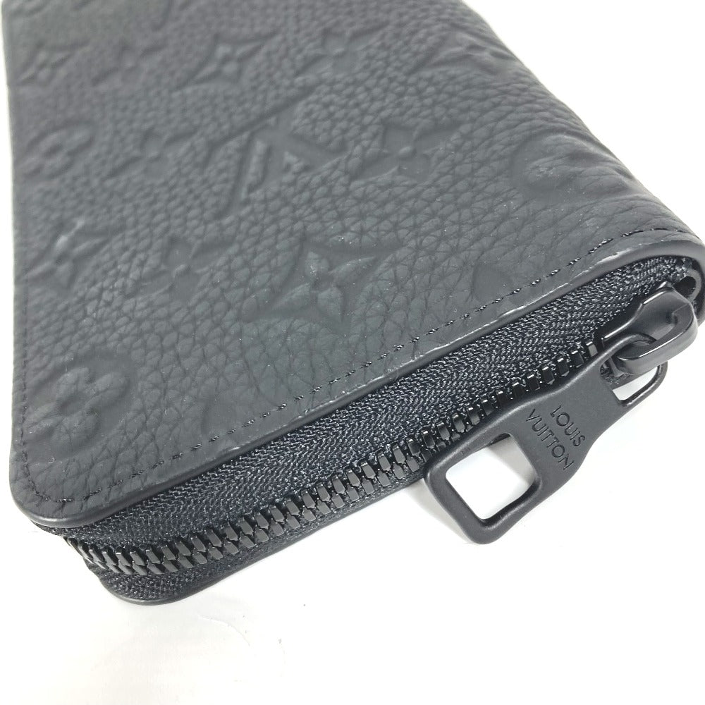 LOUIS VUITTON Long Wallet Purse M69047 Taurillon Clemence black Monogram Zippy wallet  Vertical mens