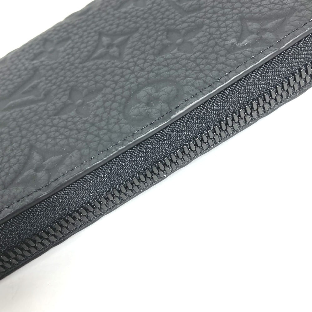 LOUIS VUITTON Long Wallet Purse M69047 Taurillon Clemence black Monogram Zippy wallet  Vertical mens