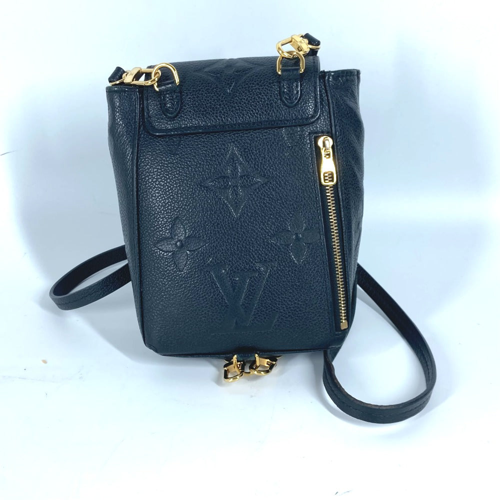 LOUIS VUITTON Backpack Monogram Ann Platt Leather black Monogram Ann Platt Tiny Backpack Women