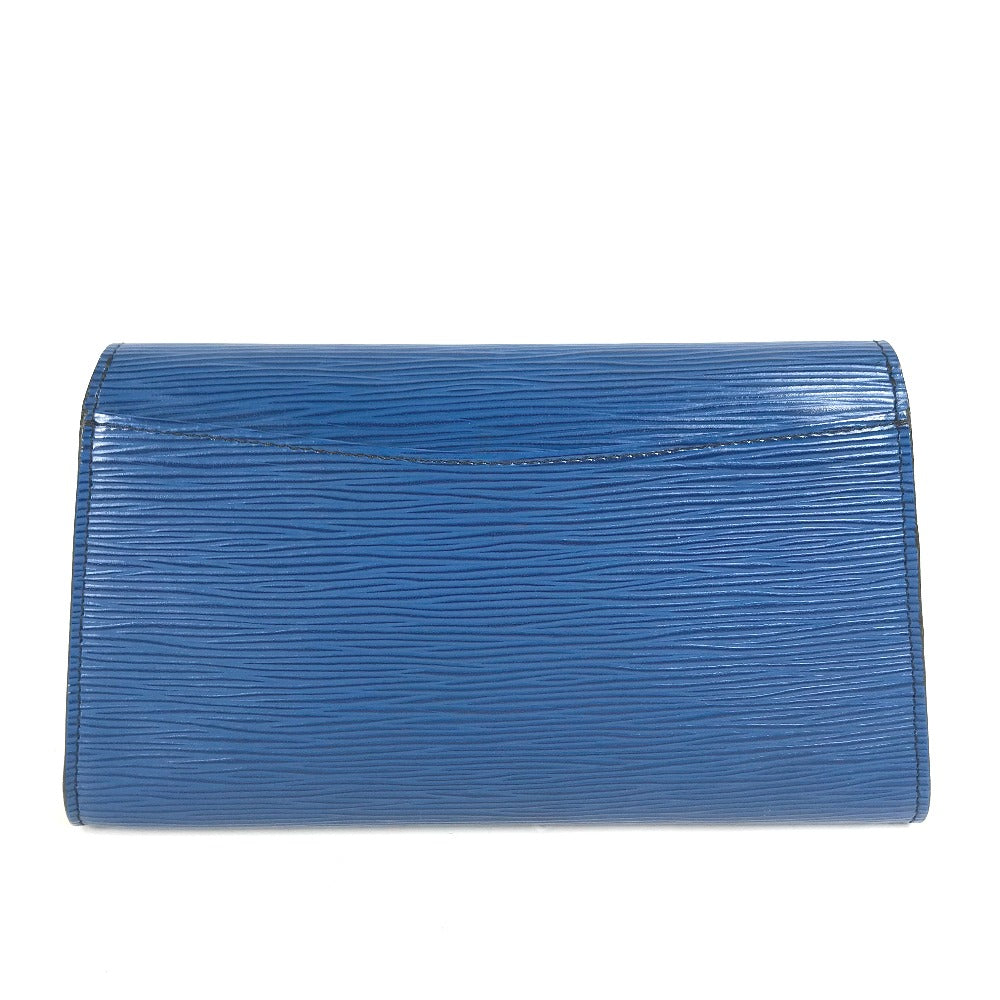 LOUIS VUITTON Clutch bag Epi Leather blue Epi Art deco Women