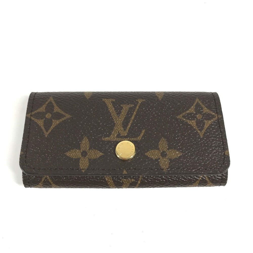 LOUIS VUITTON Key case Key holder Monogram canvas Brown Monogram Multicles 4 Women
