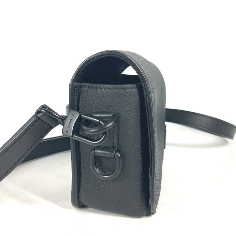 LOUIS VUITTON Shoulder Bag M82085 Cowhide leather black LV Aerogram Fastline Wearable Wallet mens